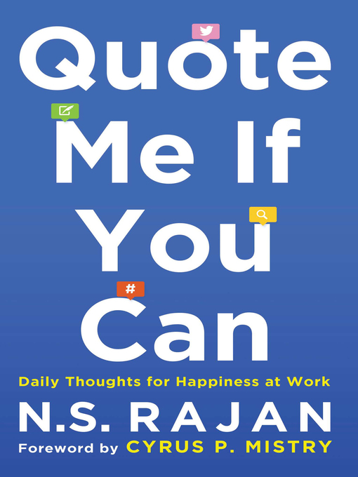 Title details for Quote Me if You Can by N S Rajan - Available